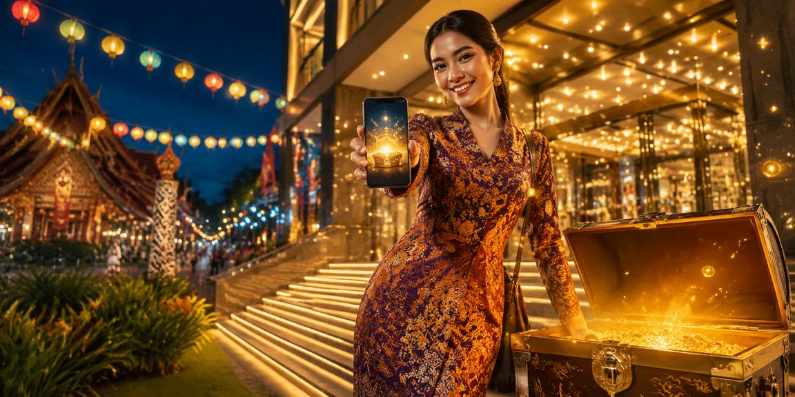 Pengguna di Sarawak berbaju batik mengakses platform vape69 dengan selamat melalui akaun yang dilindungi